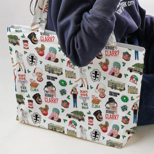 National Lampoon's Christmas Vacation Pattern Large Tote Bag