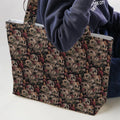 Life Grows Through Death Skull Large Tote Bag