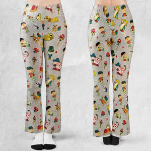 The Magic Roundabout Characters Flare Leggings
