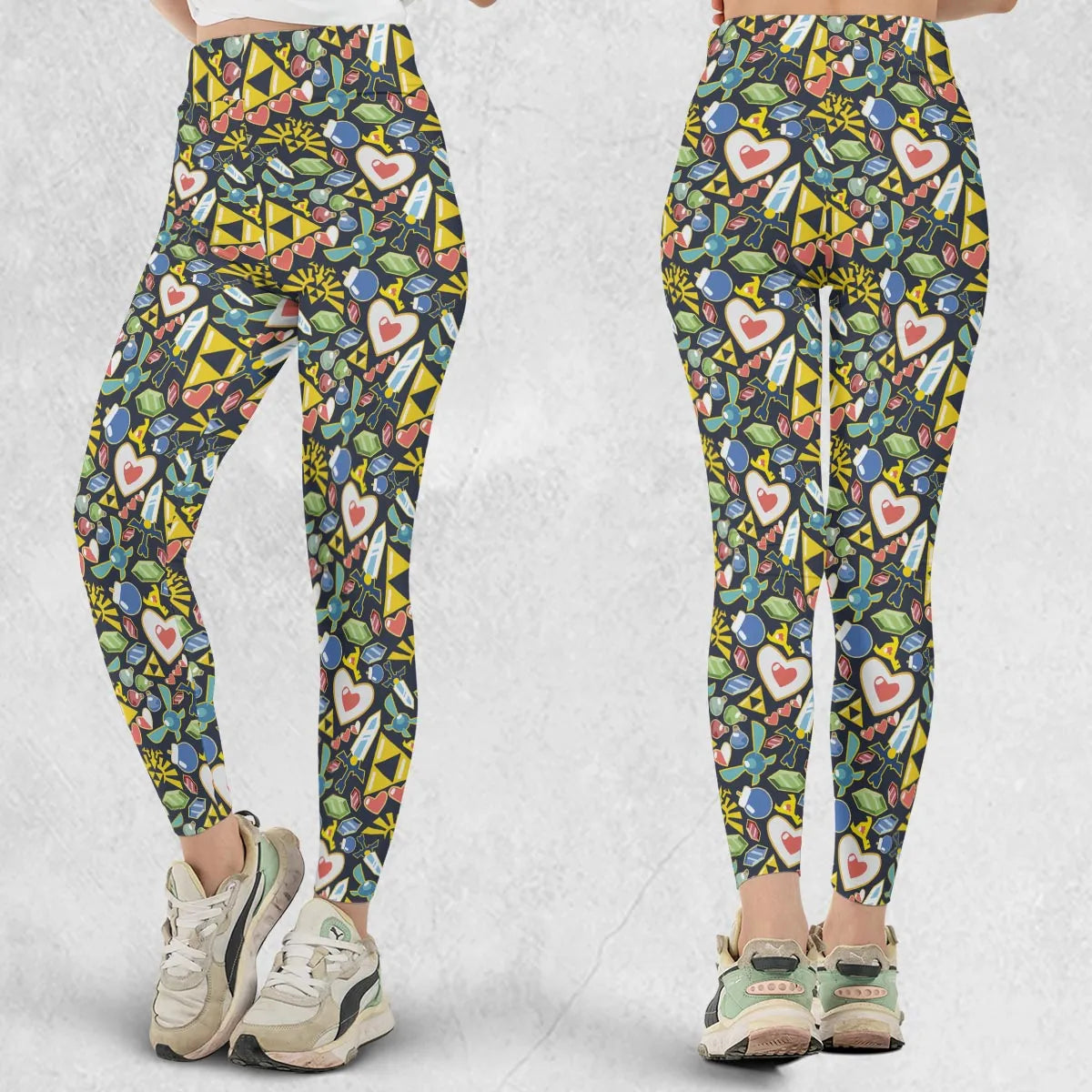 Zelda Theme Items Legging