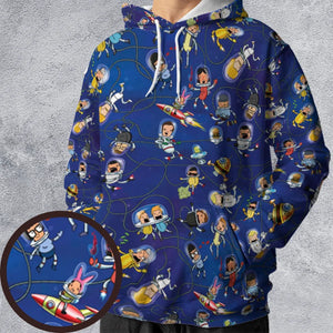 Outer Space Bob's Burgers All-over Print Hoodie