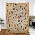 Midnight Madness From Dusk Till Dawn Fleece Blanket