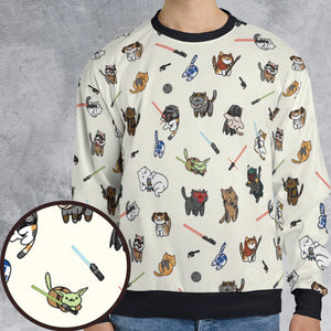 Star Wars Characters As Cats All-over Print Sweatshirt