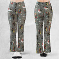 Unusual Christmas Krampus Flare Leggings