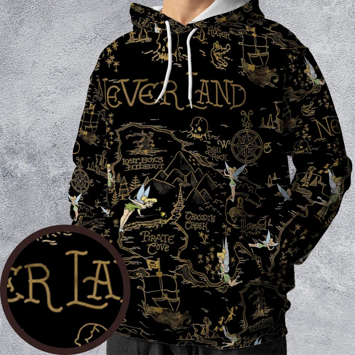 Finding Neverland Tinker Bell All-over Print Hoodie