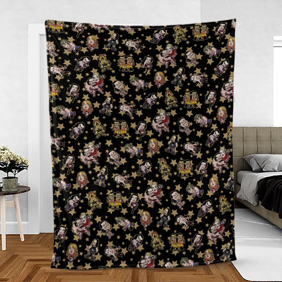 Wrestlers Mini Icons Fleece Blanket