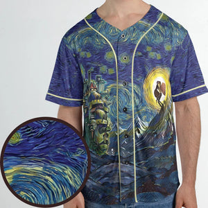 Howl’s Moving Castle Starry Night Unisex Baseball Jersey