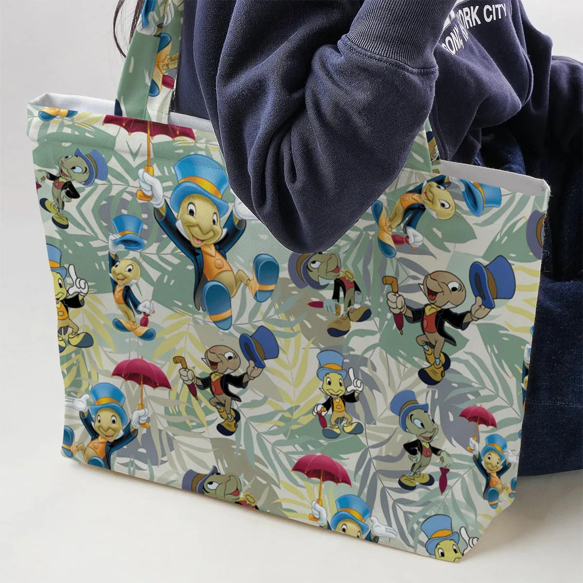 Jiminy Cricket Pinocchio Large Tote Bag