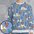 Gumby Characters All-over Print Sweatshirt