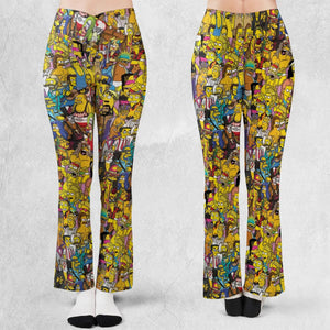 WWF Simpsons Flare Leggings
