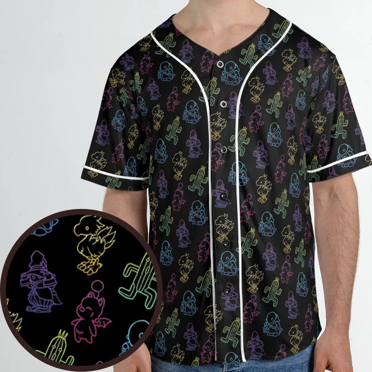 From Chocobos To Cactuars Final Fantasy Unisex Baseball Jersey