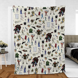 Don't Panic The Hitchhiker's Guide to the Galaxy Fleece Blanket