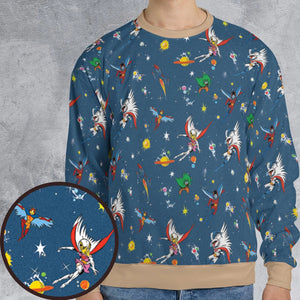 Battle of the Planets All-over Print Sweatshirt