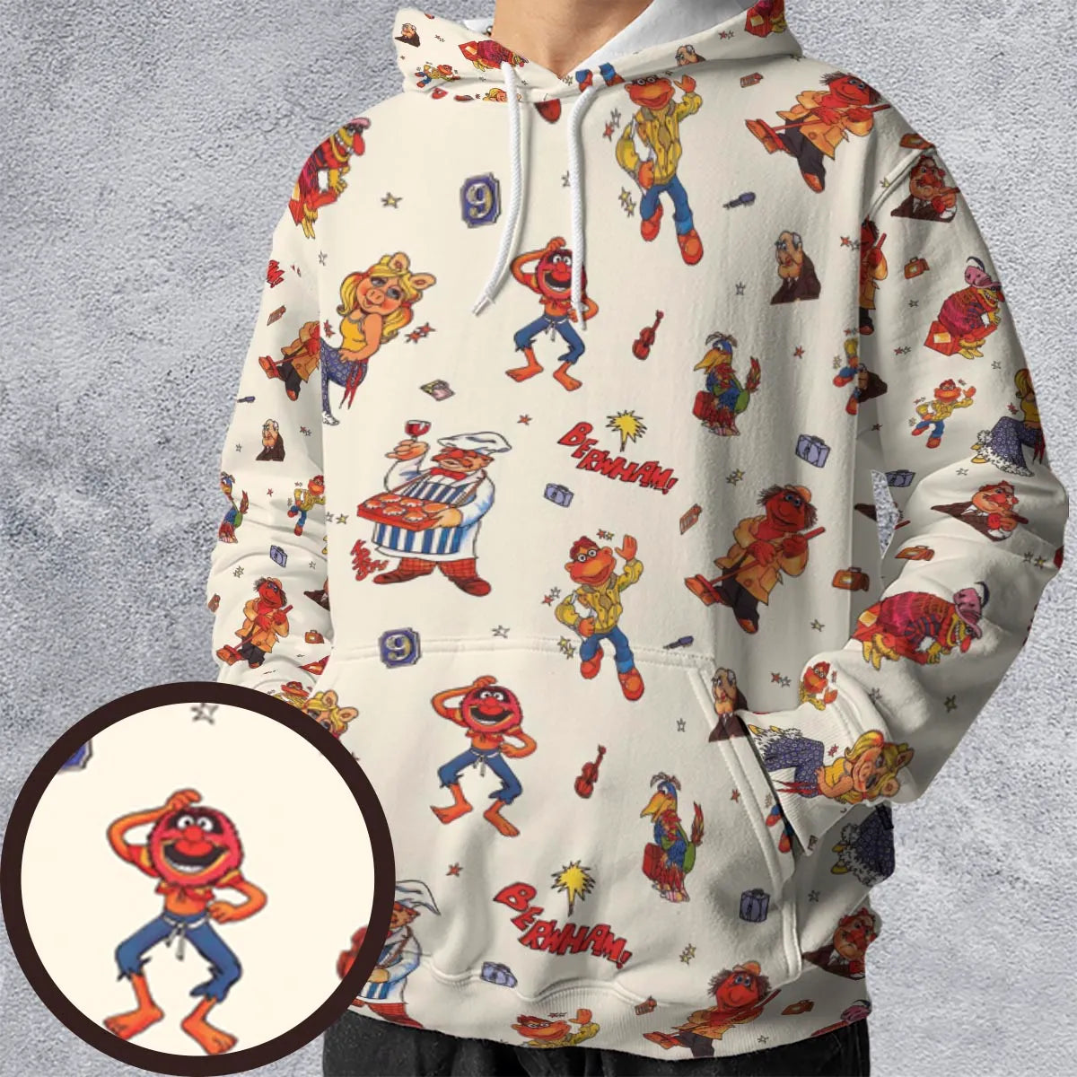 Backstage Inspired The Muppets All-over Print Hoodie