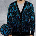 Blue Key Heart Kingdom Hearts Cardigan
