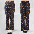 Halloween Dices Pattern Flare Leggings