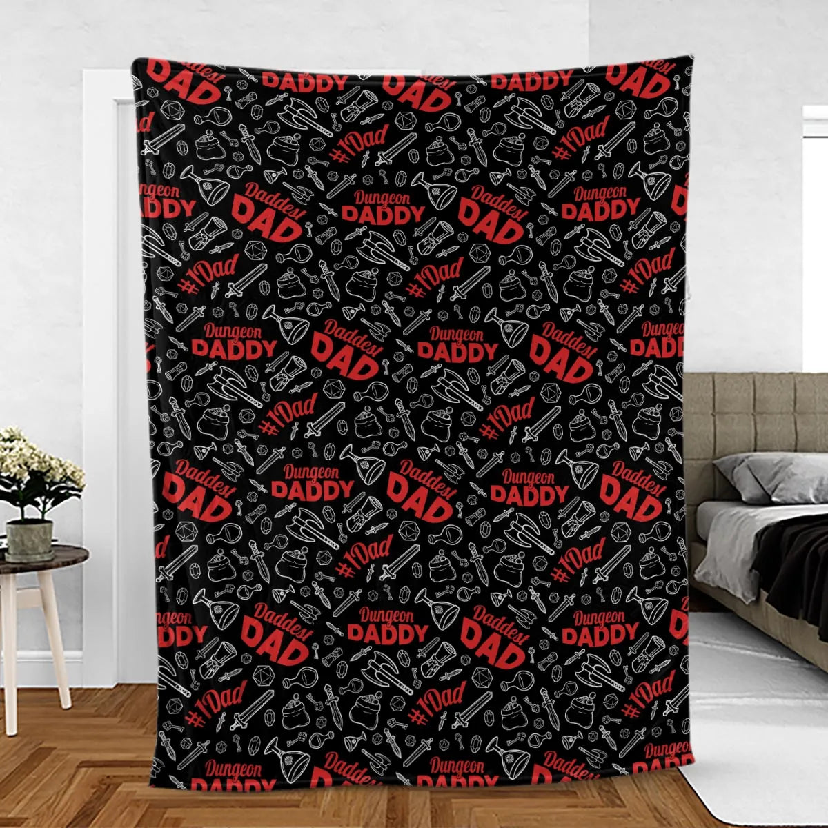 Dungeon Daddy DND Fleece Blanket