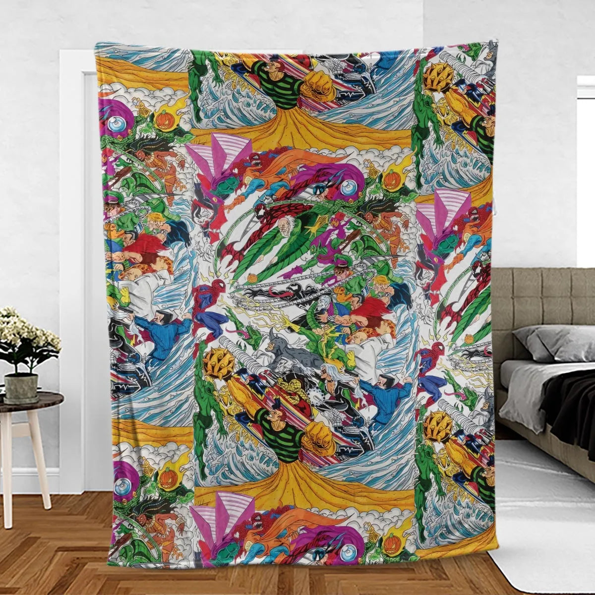 Spidey Sense Spider Man Fleece Blanket