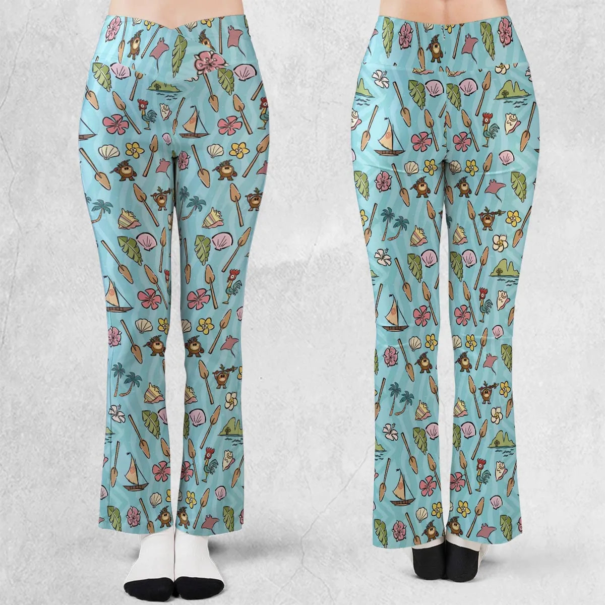 Ocean Vibes Moana Flare Leggings