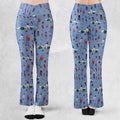Speed Racer Characters Pattern Flare Leggings
