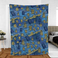 Starry Night Tardis Doctor Who Fleece Blanket