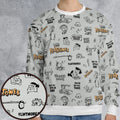 Don't Toy with Me Barn The Flintstones All-over Print Sweatshirt