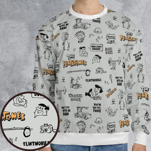 Don't Toy with Me Barn The Flintstones All-over Print Sweatshirt
