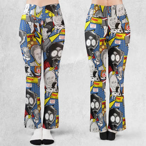 Don't Leave The House Today Pee Wee's Big Adventure Flare Leggings