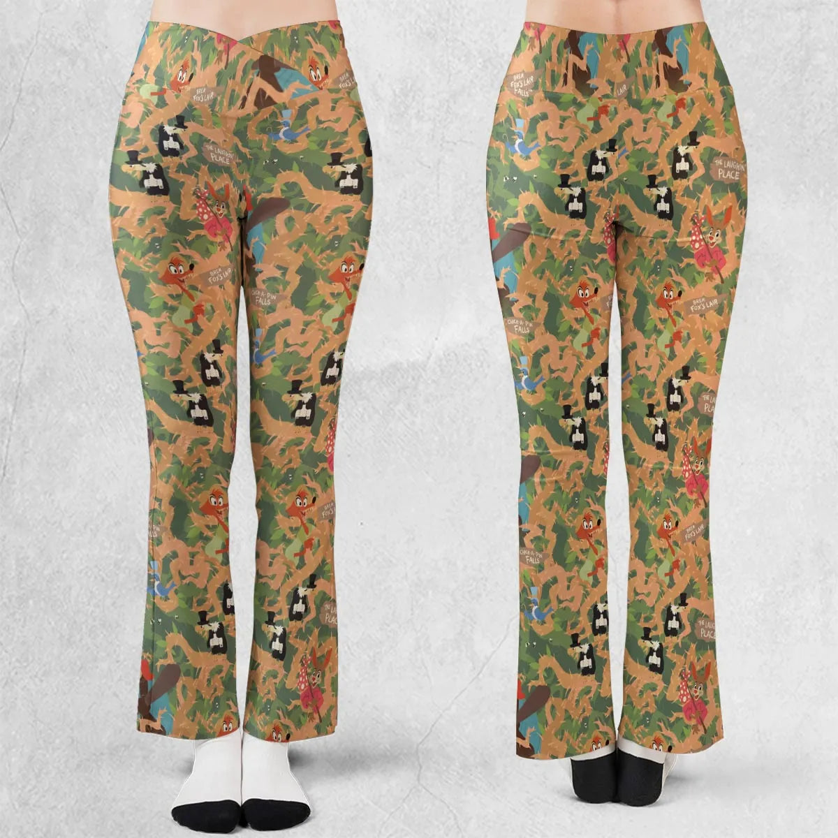 Flowing Down Splash Mountain Flare Leggings
