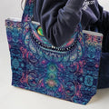 Cheshire Cat Alice In Wonderland Large Tote Bag