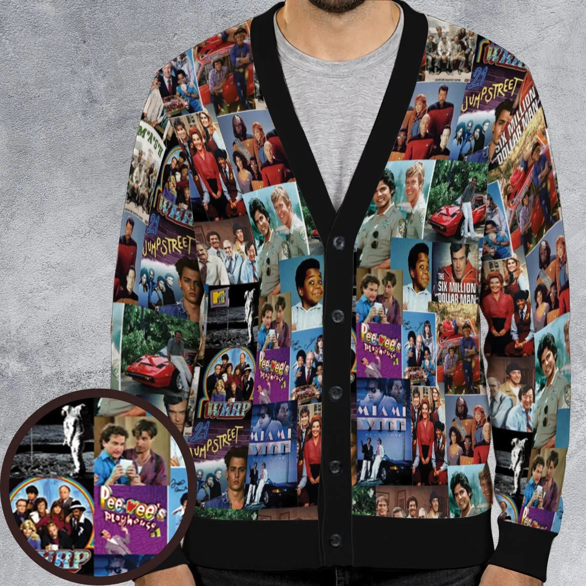 80s TV Shows Cardigan