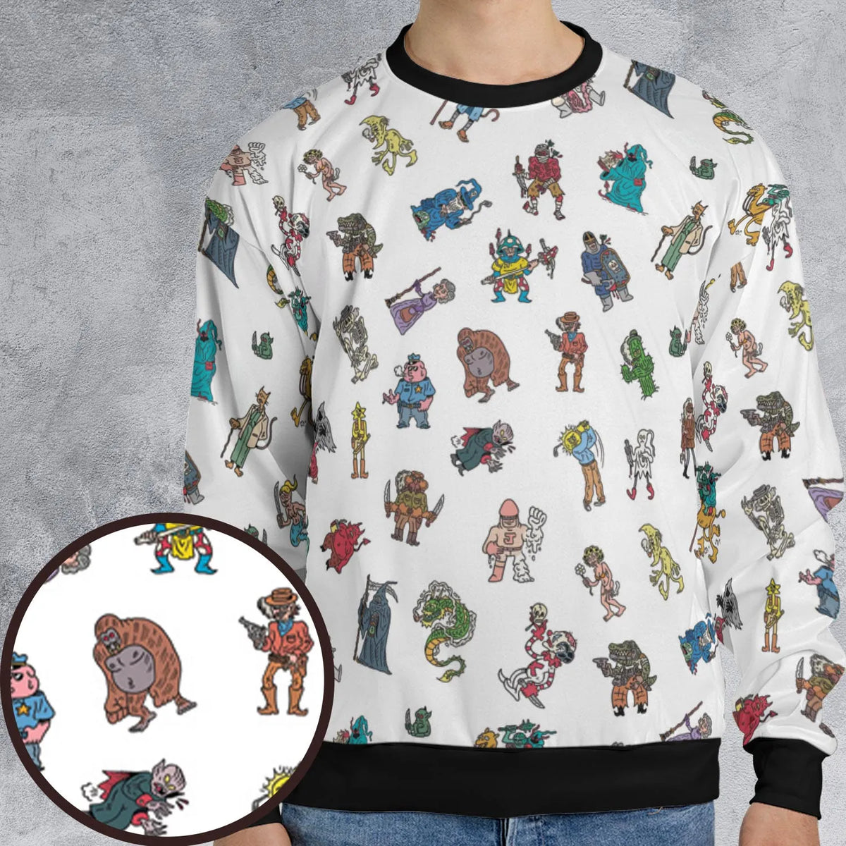 Characters Of Scumby All-over Print Sweatshirt