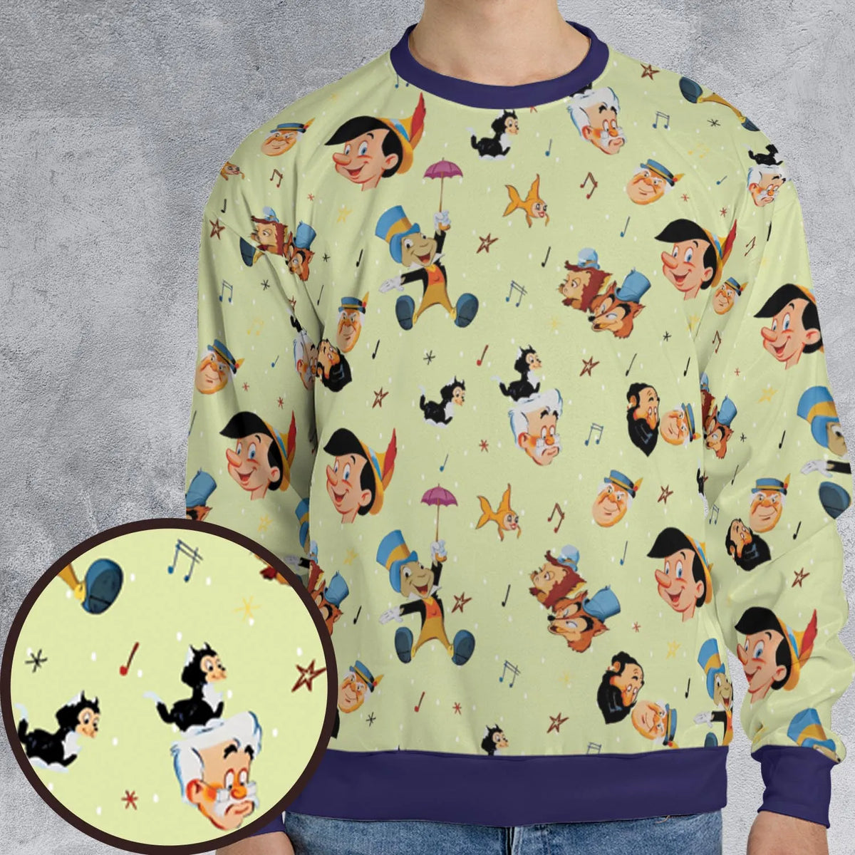 I Can't Stop Lying Pinocchio All-over Print Sweatshirt