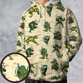 TMNT Characters Weapon Pattern All-over Print Hoodie