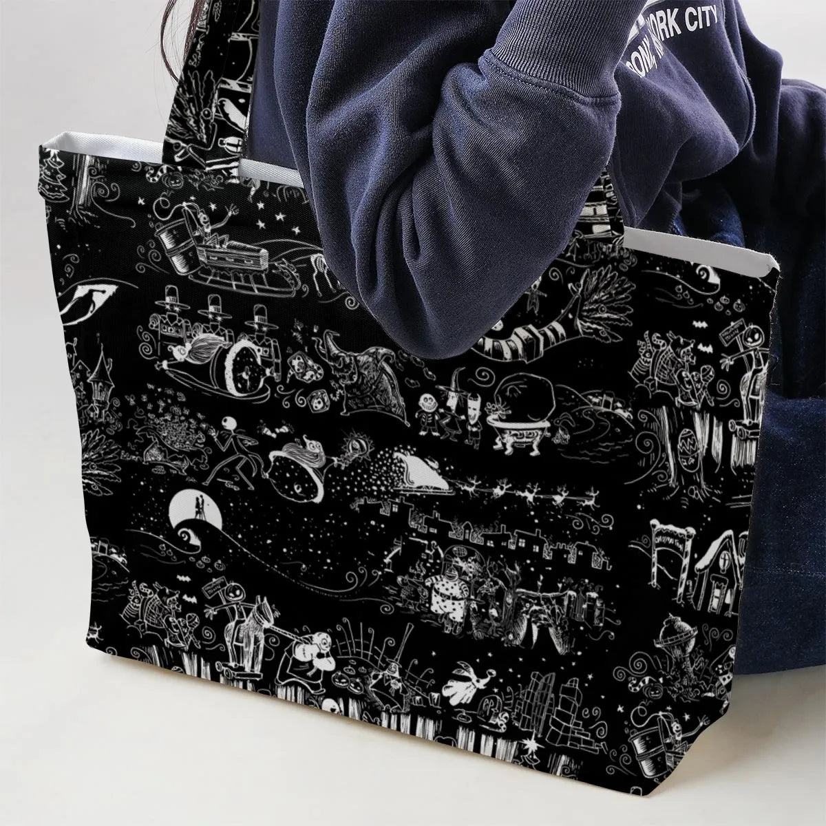 Nightmare Journey Large Tote Bag