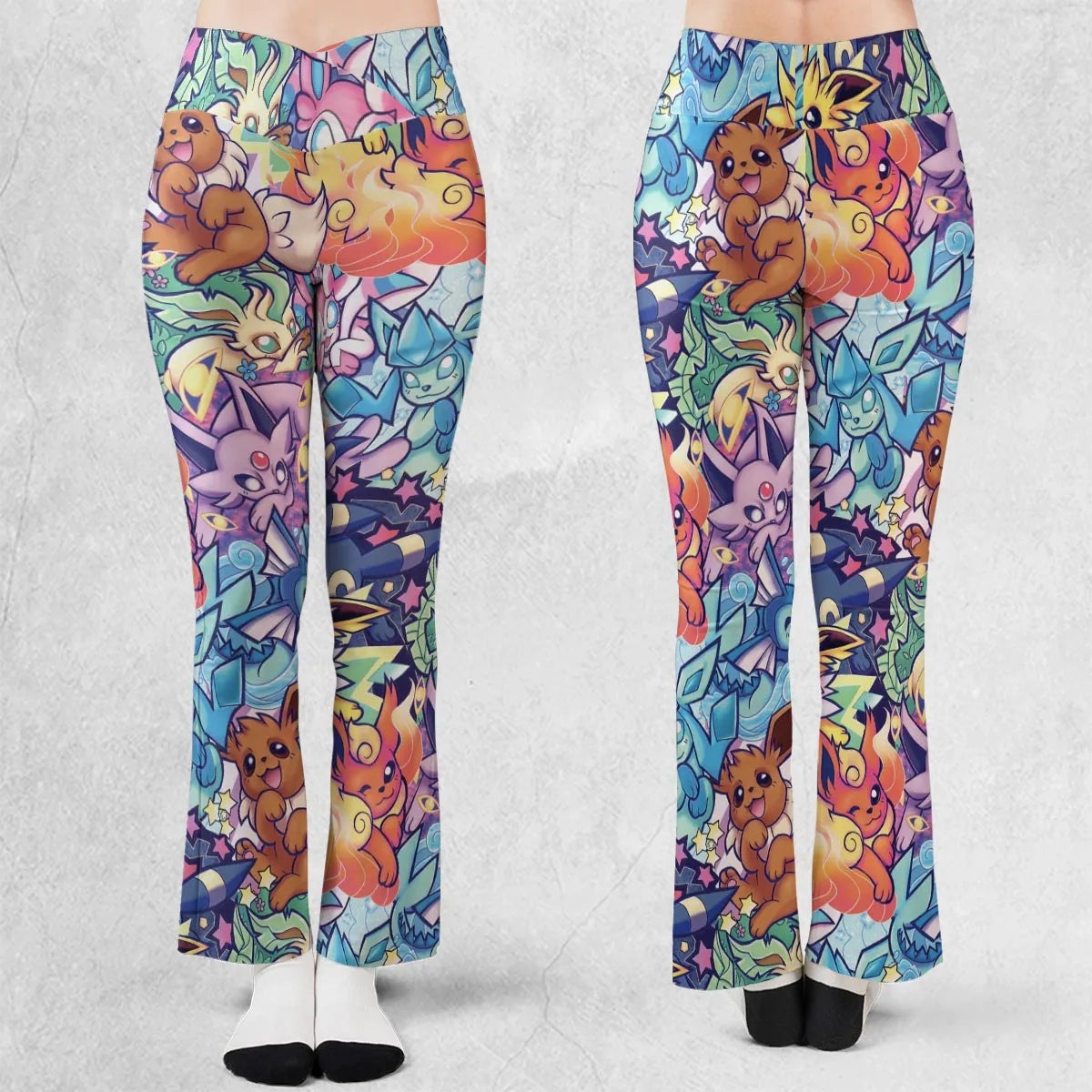 Evolutionary line of Eevee Pokemon Flare Leggings