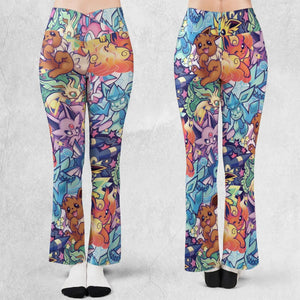 Evolutionary line of Eevee Pokemon Flare Leggings
