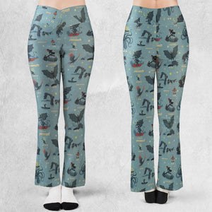 Paranormal Creatures Flare Leggings