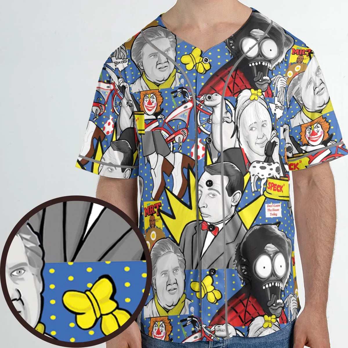 Don't Leave The House Today Pee Wee's Big Adventure Unisex Baseball Jersey