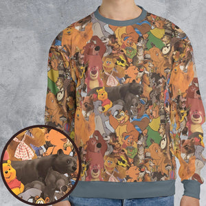 Bear Squad All-over Print Sweatshirt