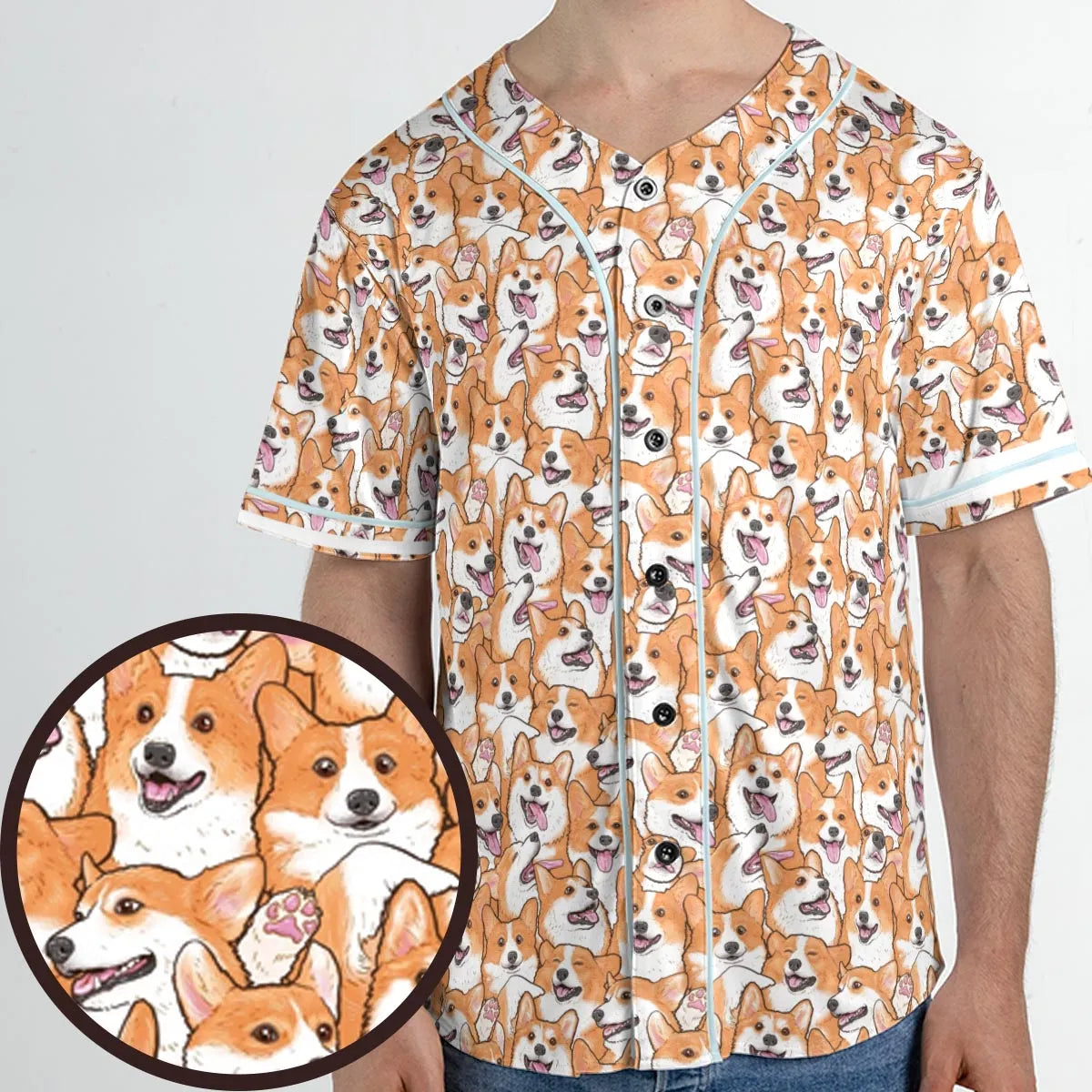 That's a lot of Corgi Unisex Baseball Jersey
