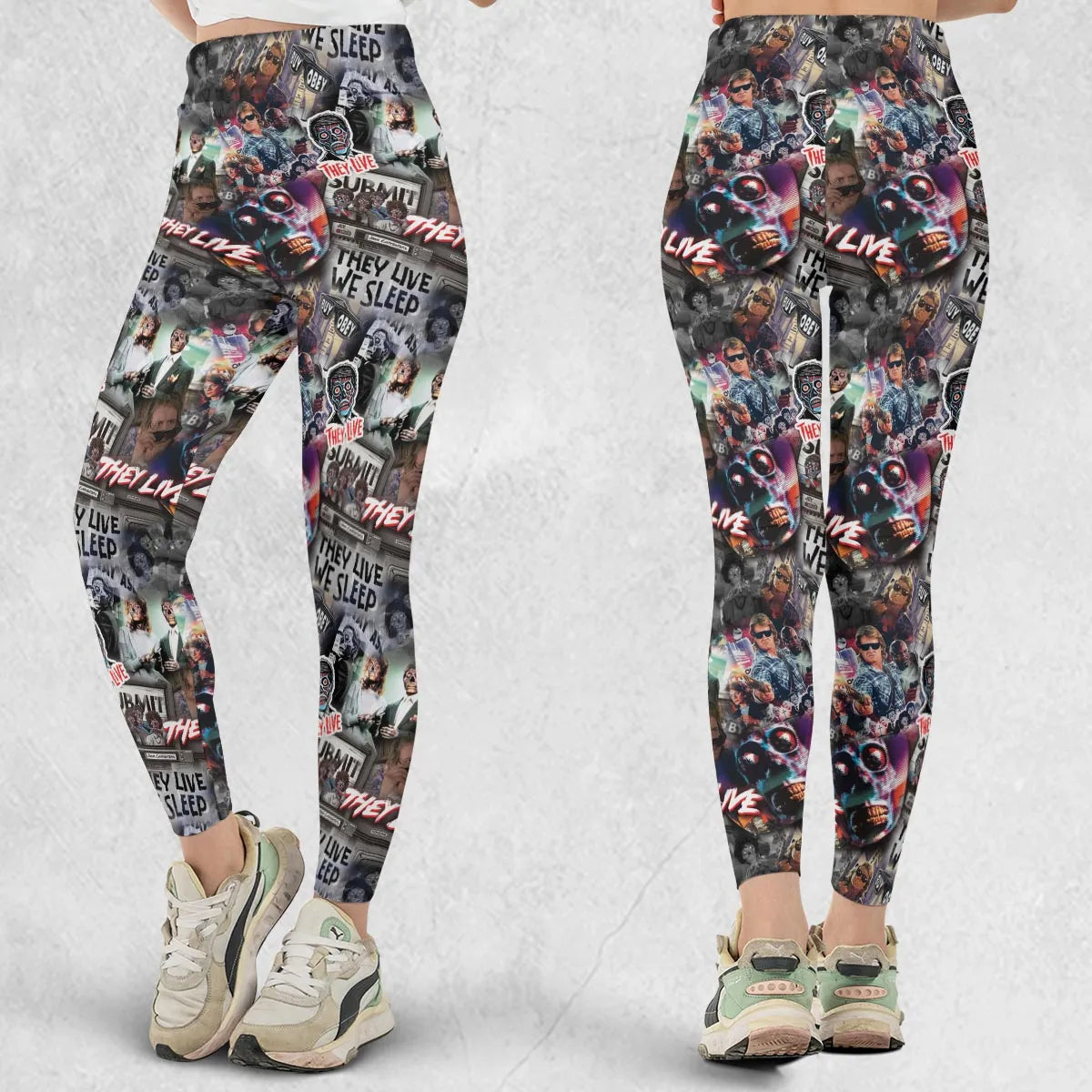 They Live Seamless Pattern Legging