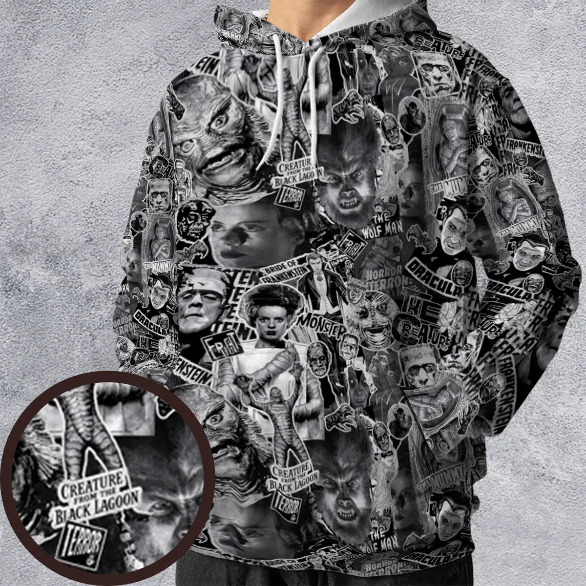 The Monsters Universal Classic Monsters All-over Print Hoodie