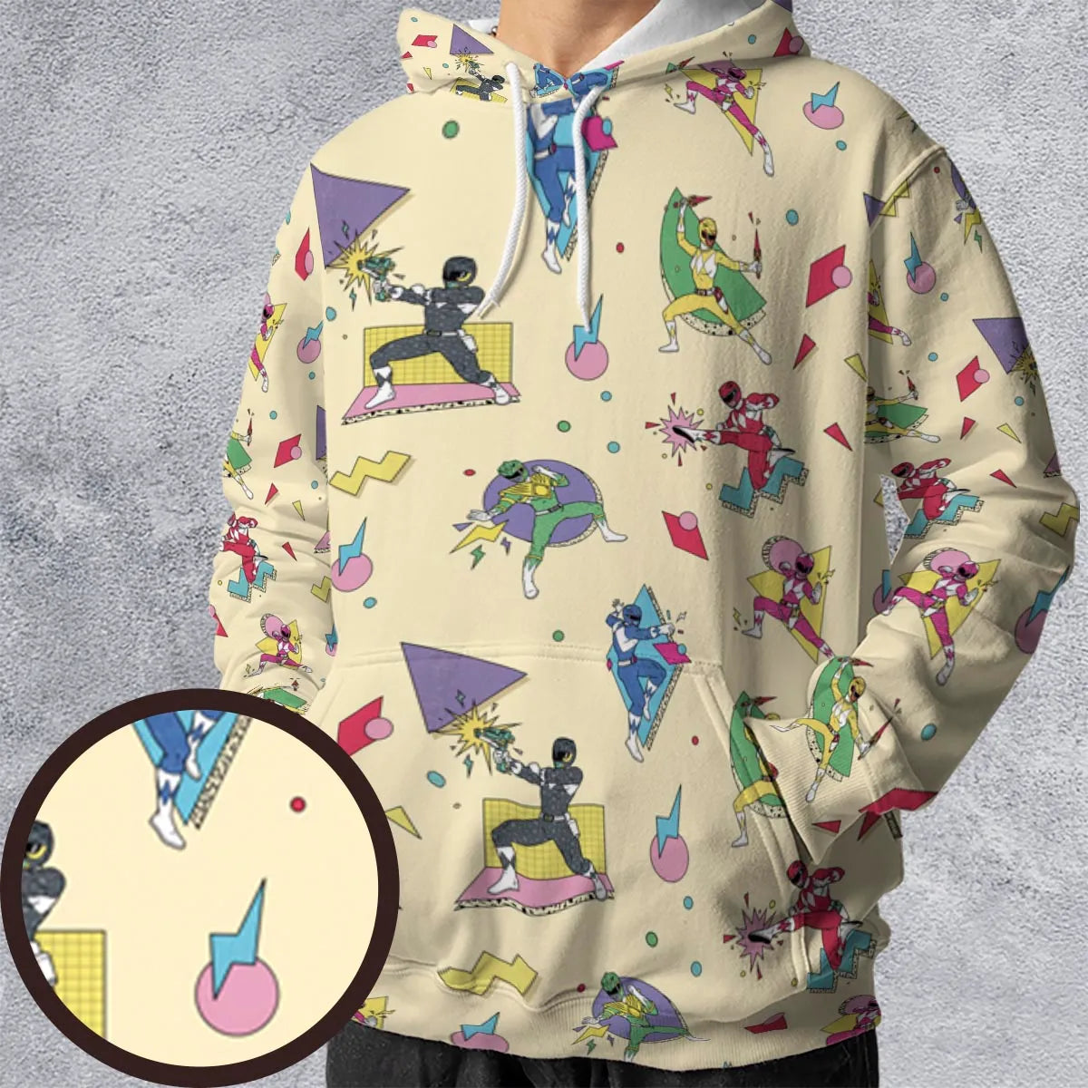 Morphin Team Power Rangers All-over Print Hoodie