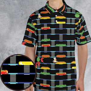 BurgerTime Arcade Game AOP Men/Women Polo Shirt