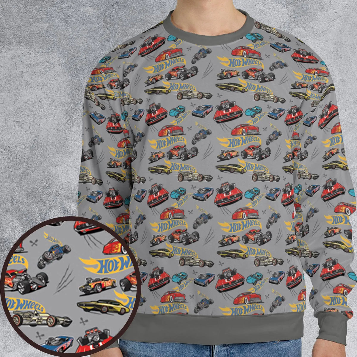 Hot Wheels Classic Car All-over Print Sweatshirt