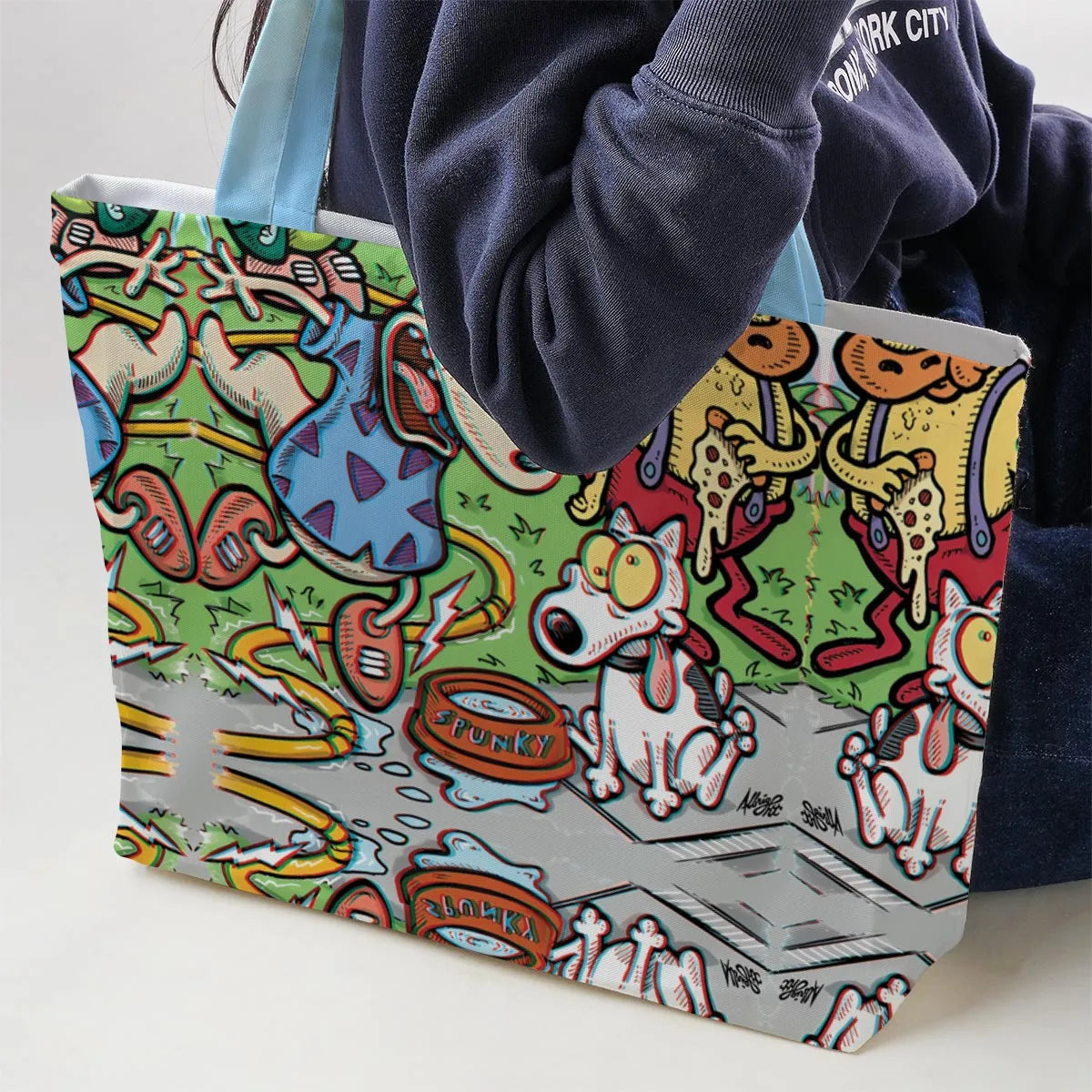Spunky Style Rocko's Modern Life Large Tote Bag
