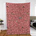 Cute Kirby Waddle Doo Bandana Waddle Dee Meta Knight Kirby's Characters Fleece Blanket