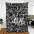Umbrellas to Underworld Penguin Fleece Blanket