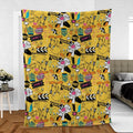 Cartoon Drip Looney Tunes Fleece Blanket